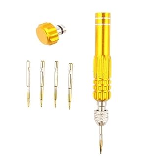 eForChina 5-in-1 Gold Series Screwdriver Set for iPhone 5 5S 5C/iPhone 4 4S (T5/T6/1.2/1.5/0.8)
