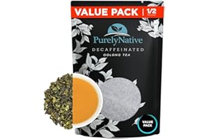TRYVERA Decaffeinated Oolong Tea Loose Leaf Value Pack, Caffeine Free Hot or Iced Tea Brew | Decaf Oolong Tea 8oz | Makes 80 Cups Of Tea, Half Pound Decaf Oolong