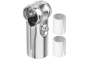 eoere 10 Sets T Pipe Connector Tee Clamps, Fits OD 1.000" Round Tube and 3/4" EMT, Stainless Steel
