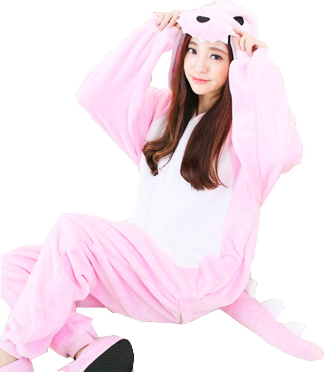 Amazon 着ぐるみ パジャマ ピンク 恐竜 怪獣 ハロウィン 学園祭 ライブ衣装 Kigurumint S コスプレ 仮装 通販