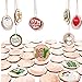 BTOOP 50 Pieces Wood Slices with Holes Natural Unfinished Predrilled DIY Round Discs Ornaments Tree Bark Wooden Circles with 33 Feet Natural Jute Twine Holes Round Log Discs 1.96 Inch - 2.36 Inch