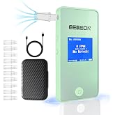 Ketone Meter, Professional Ketosis Breath Analyzer, Accurate Breath Keto Monitor with Type-C Charging and Data Tracking for Ketogenic Lifestyle and Health Management, Includes 10 Mouthpieces (Green)