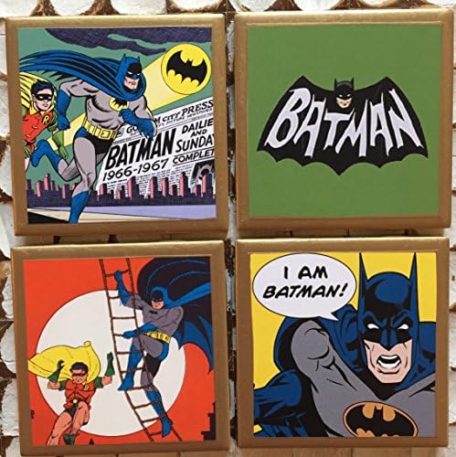 Coasters! Batman Coasters with gold trim
