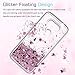 LG G5 Case with Tempered Glass Screen Protector [2 Pack] for Girls Women,LeYi Cute Glitter Bling Shiny Moving Quicksand Liquid Clear TPU Protective Phone Cover Case for LG G5 ZX Rose Gold
