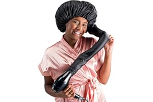 Dompel Black Satin Diffuser Cap | Enhance Hair Drying, Reduce Frizz | Model 393