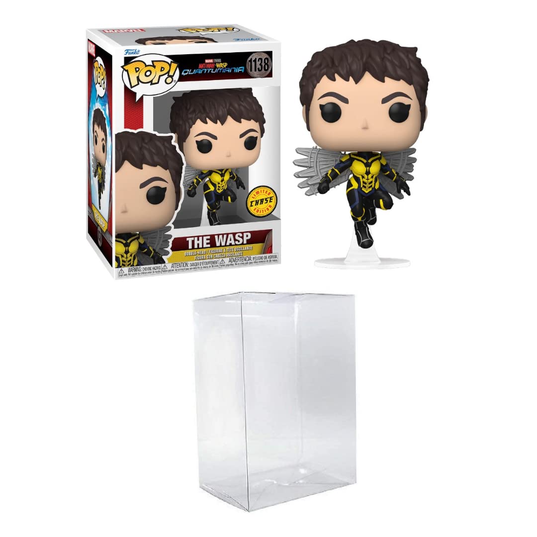Funko POP! Marvel: Ant-Man and The Wasp: Quantumania - Wasp Chase Bundled with a Byron's Attic Pop Protector
