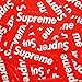 Sticker [100 PCS, 3.5 x 1.2 inch Box Logo] Waterproof Vinyl Supreme Stickers for Luggage, Cars, Laptops, Helmets, Skateboards