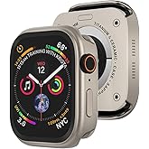SDOCEBF Aluminum Rugged Case for Apple Watch Series 10/11 46mm, Built-in Tempered Glass with Back Cover, Ultra Thin Lightweight Metal Cover Raised Edge Protection