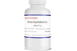 ChemCenter Beta-Cyclodextrin, High Purity, Powder, 100 Grams (3.5 oz.)