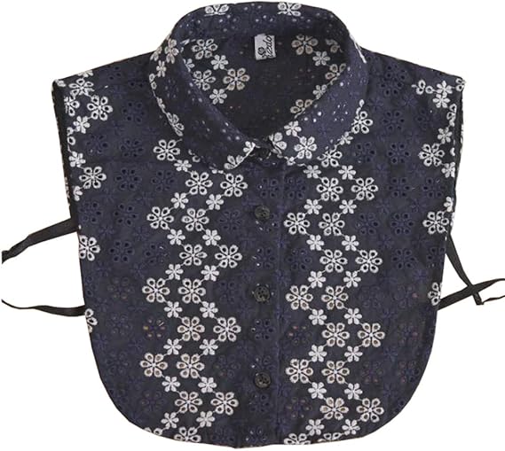 Amazon Ainial 付け襟 丸襟 レディース 花の刺繍 つけ襟 インナー 重ね着 おしゃれ シャツ襟 フォーマル カジュアル フェイク襟 コーデ エレガント 通勤 偽襟 つけ衿 ファッション小物 通販