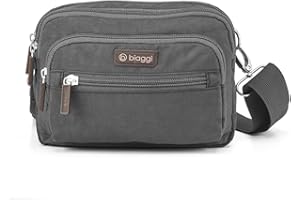 B BIAGGI Biaggi Flexmates Convertible Anti-Theft Pouch | Shark Tank Approved RFID Blocking Travel Pouch for College, TSA, and Weekend (Grey)