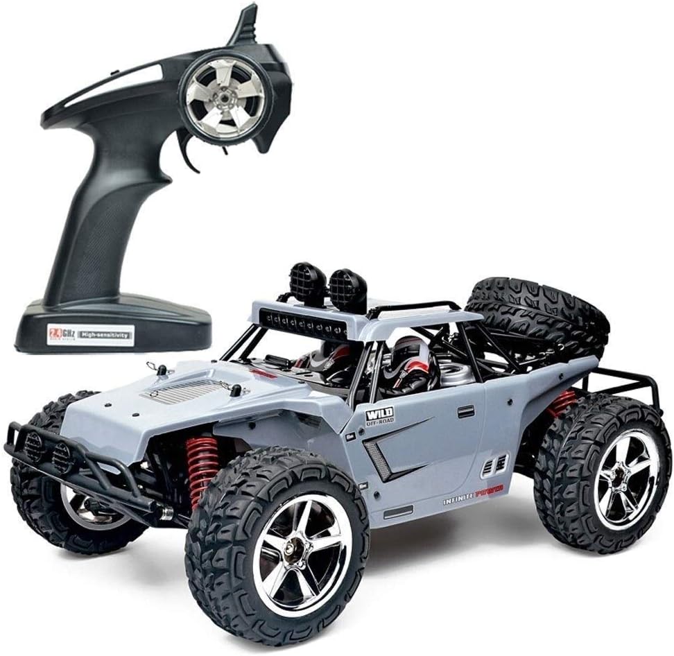 Llpeng Remote Control Model All-Terrain Climbing Desert Off-Road Vehicle 1/10 4WD High Speed RC Rock Fast Crawlers Trucks Buggy Kids Toys Driving Car Double Motors Drive Big Foot Radio