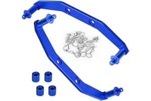 ARRCat for 1/10 Slash 4X4 VXL/Stampede 4X4 VXL,Aluminum Body Mount Post Set,Front & Rear Body Post Extensions,RC Upgrades Parts Hops Up for Slash/Stampede 4X4 VXL,Replace #6815R,Navy Blue