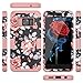 OBBCase Galaxy S7 Case, Samsung Galaxy S7 Case,Three Layer Heavy Duty Hybrid Sturdy Armor High Impact Resistant Protective Cover Case for Samsung Galaxy S7 2016 Release Rose Flower/Rose Gold