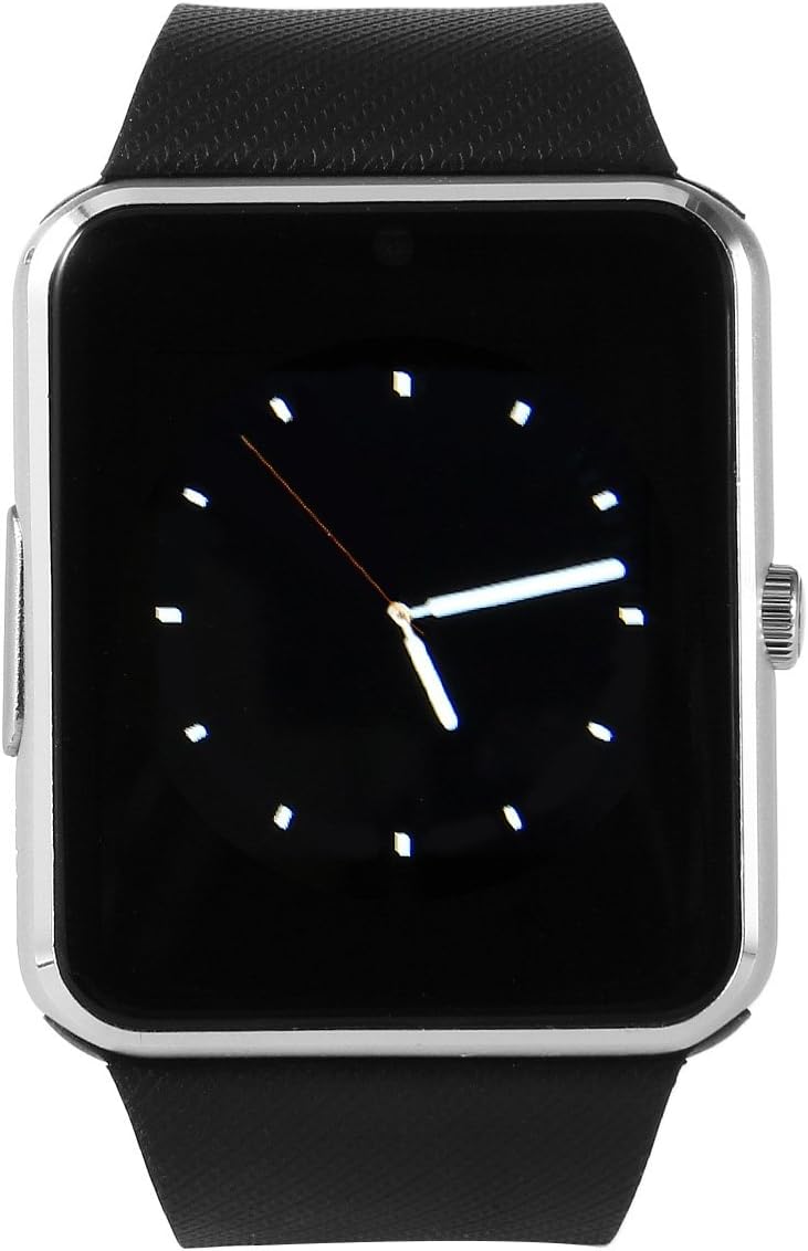 Gt08 1.54 Inch Hd TFT LCD Screen Bluetooth Smart Watch with Nfc and Sms, Wireless Business Card Exchange Wrist Phone Mate for Iphone Andorid Silicone + Stainless Steel Bluetooth Watch