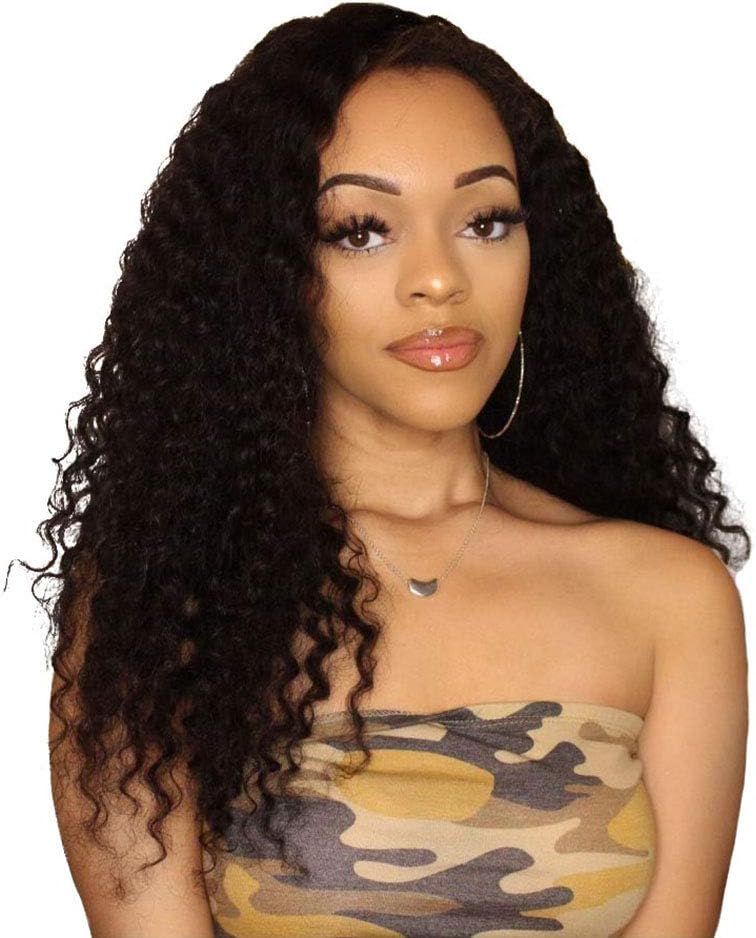 Water Wave Wig Brazilian Virgin Human Hair Lace Frontal Wigs 13x4 Free Part Lace Wig With Baby Hair Natural Hairline 130% Density Remy Virgin Hair Wig 24 inch