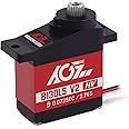 AGFRC Sub-Micro RC Steering Servo-Motor - Upgrade Metal Case Titanium Gear 0.072Sec High Speed HV Mini Servo for 1/14 1/18 1/24 RC Car Crawler Plane (B13DLS V2)