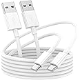 Car Carplay Cable for iPhone 15/16 Charger Cord,USB A to USB C Fast Charging Cable 3FT 2Pack Compatible for Apple 16 Pro Max/15 Plus/for IPad Pro 12.9/11/Air 5th/4th Mini Gen Type C Charge