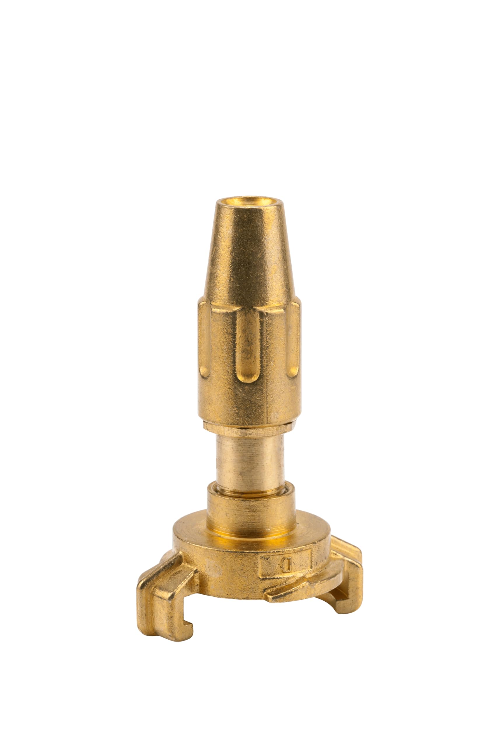 Gardena Brass Quick Release Syringe 13 mm (1/2 Inch) - Tubing: Rapid Coupling Connection with Controlled and Lockable Water Jet (7130-20)