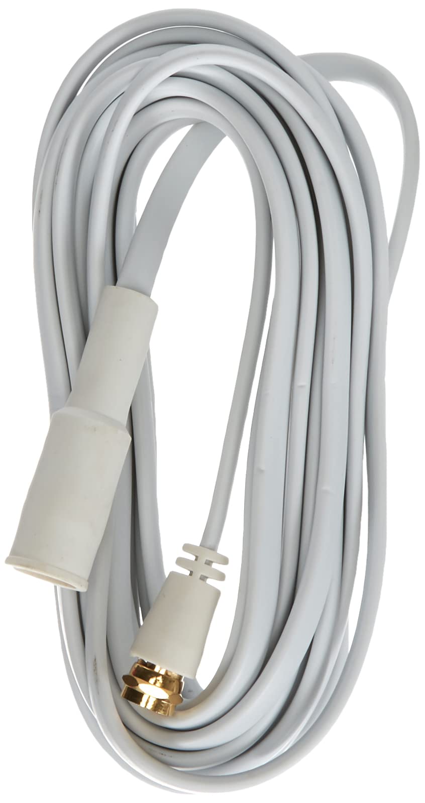 Axing SFK 500-02 flat connection coaxial cable 3 mm thin ribbon with F-connectors (5 m) white