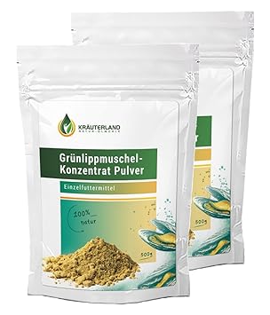 Grünlippmuschelpulver • ab 250g, 500g oder 1000g • für Hunde, Katzen und Pferde • 100% Pur und Naturrein • deutsche Premiumqu