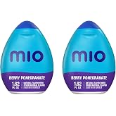 MiO Liquid Water Enhancer for Sugar Free Flavored Hydration and Drink Mixing, Naturally Flavored Water Drops, Berry Pomegranate, 1.62 Fluid Ounce (Pack of 2)