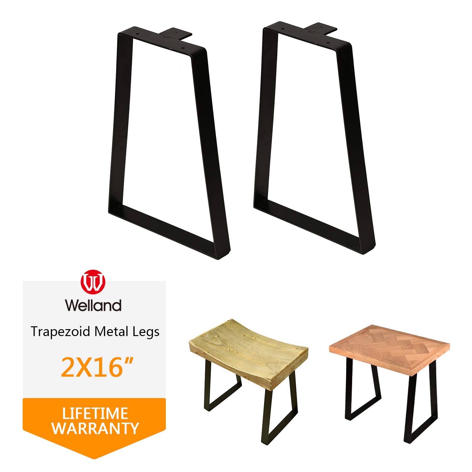 Diy Bench Legs Coffee Table Legs Set Of 2 16 Tall Trapezoid Metal Table Legs For Furniture Furniture Legs Tools Home Improvement Fcteutonia05 De