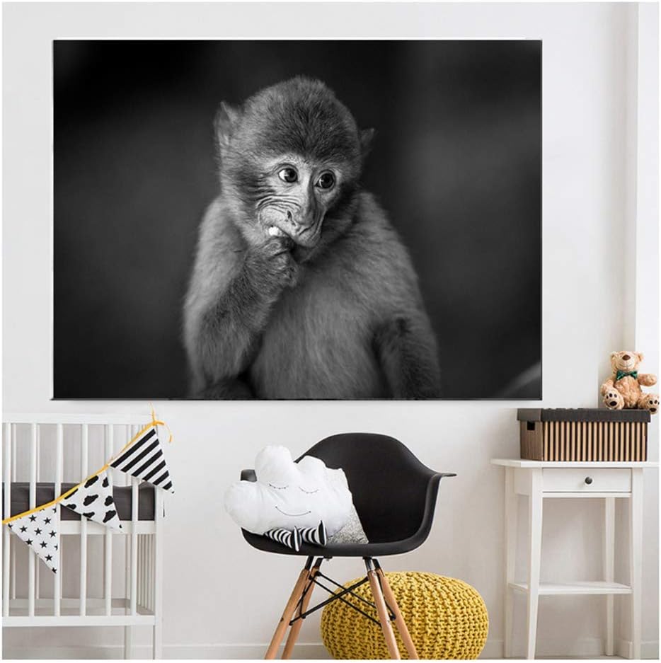 XuFan Cuadro Impreso En Lienzo con Imagen De Animal Grande, Divertido