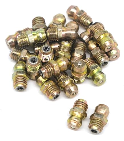 Pièces Lubrification 241 Raccords De Graisse Métriques Et SAE - Droits, 45° Et 90° - Acier Zingué - Pour Véhicules Ou Machines Pompe à Graisse Manuelle