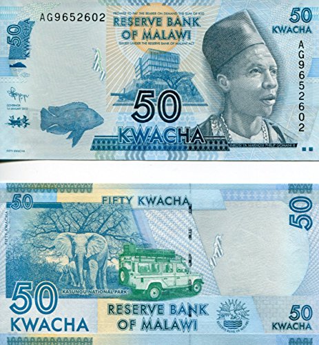 Malawi Bank Note, 50 Kwacha, 2012, P-NEW