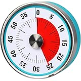 AIMILAR Magnetic Mechanical Kitchen Timer - 60 Minute Visual Countdown Timer with Loud Alarm for Kids and Adults Baking Cooki