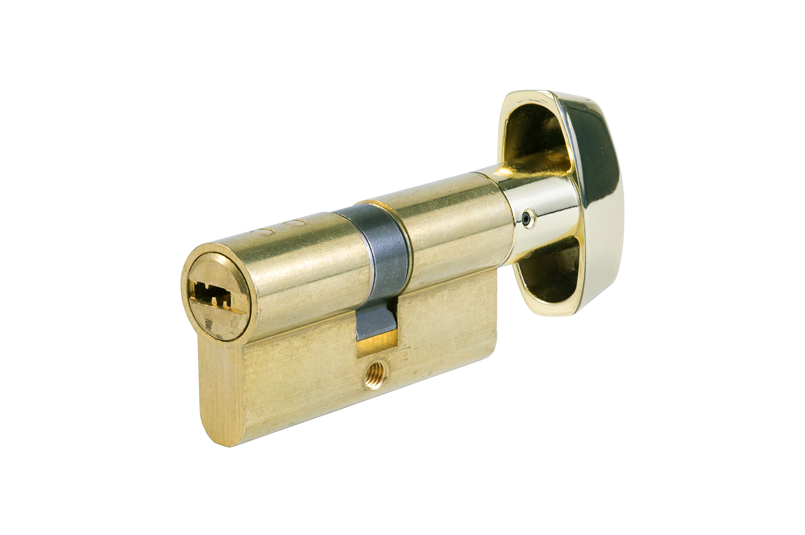Tesa Assa Abloy T85B3535L Cilindro T80 TESA perfil Euro botón de 35Bx35, leva R15, acabado latón. 5 llaves 2030/35BX35 LT 5L.E20, Brass Finish, 35 x 35 mm