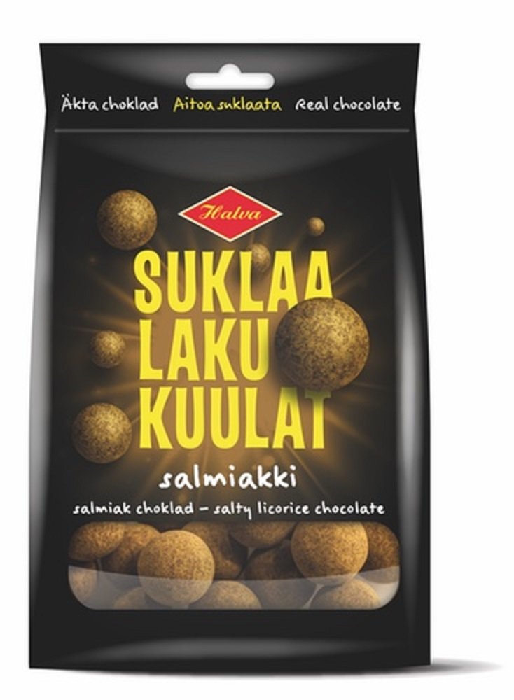 Halva Suklaalakukuulat Salmiakki Original Finnish Salty