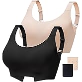 Gailife Womens Wireless Push Up Bras for Women No Underwire Seamless Full Coverage Supportive T Shirt Everyday Bras