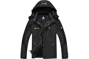 GEMYSE Men's Mountain Waterproof Ski Snow Jacket Winter Windproof Rain Jacket