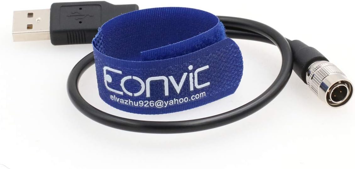 Eonvic Power Cable for Zoom F4 F8 Sound Devices 633/644/688 Recorders Hirose 4 Pin Male to USB, Black, 4 Pin Hirose USB Cable - Image 4