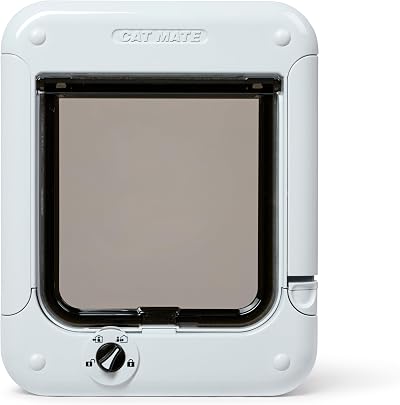 Cat Mate Rotary 4-Way Locking Cat Flap (358) White