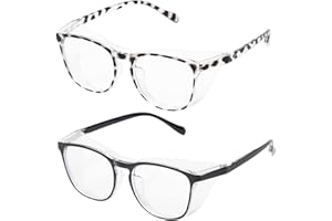 Safety Glasses for Women Men, 2Pack Safety Goggles Anti Fog, UV Protection Blue Light Blocking glasses Protective Eyewear