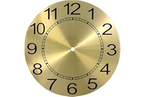 YARNOW Wall Clock Dial Face: 8.5 Inch Diameter Aluminium Wall Clock Dial Face - 1-12 Arabic Numerals for Home Office Decor Or