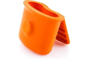 GSI Outdoors MicroGripper - Heat-Resistant Non-Slip Magnetic Silicone Pot Gripper for Indoors & Outdoors - Orange, 2” inch