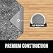 GORILLA GRIP Felt and Natural Rubber Stay in Place Slip Resistant Rug Pad, 1/4in Thick, 2x3 FT Protective Padding Under Area Rugs, Cushioned Gripper Pads, Carpet Runners, Hardwood Floors Protection