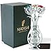Matashi Best Gift for Mom Flowers Bouquet in Vase Ornament with Multi Coloured Crystals Home Decorative Tabletop Decorations Showpiece for Living Room Bedroom Gift for Mother's Day - Birthday