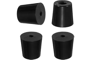 HARFINGTON 4Pcs Anti Vibration Rubber Feet 1.3"L x 1.1"W x 1.3"H 0.2"Dia Isolator Rubber Bumper Air Compressor Foot Pads for 