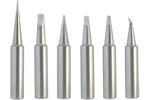 ShineNow T18 Soldering Iron Tips 6pcs Combo Replacement for Hakko FX-888D FX-888 FX8801 FX-600 T18