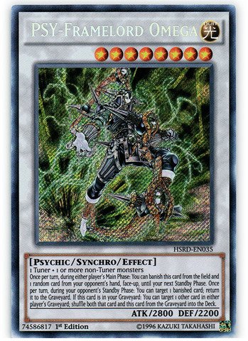 Yu-Gi-Oh! - PSY-Framelord Omega (HSRD-EN035) - High-Speed Riders - 1st Edition - Secret Rare