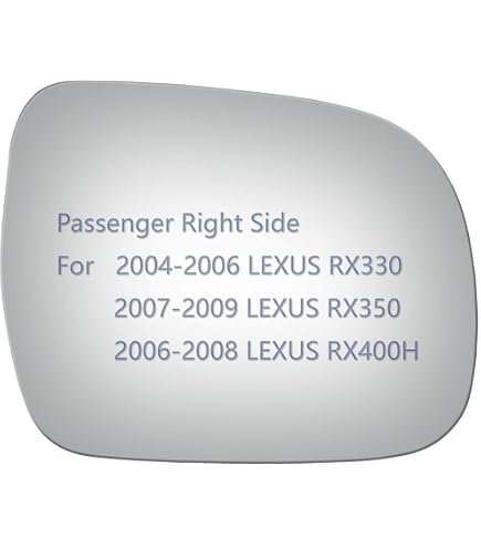 Left Driver Side Heated Mirror Glass For Lexus RX300 RX330 RX350 RX400H 2004-2009