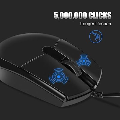 Buy Jikiou 2 Pack Wired Mouse 3 Button Usb Wired Computer Mouse For Right Or Left Hand Ergonomic Computer Mouse With Durable Clicks For Pc Computer Laptop Desktop Chromebook Notebook Mac Black Online