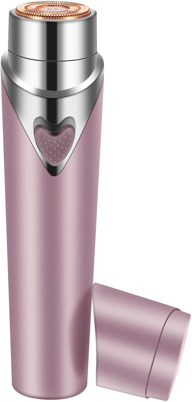 Facial Hair Remover for Women, Painless Women's Electric Shaver Face Hair Removal Razor for Chin Hair, Upper Lip Moustaches, Peach Fuzz and Cheek