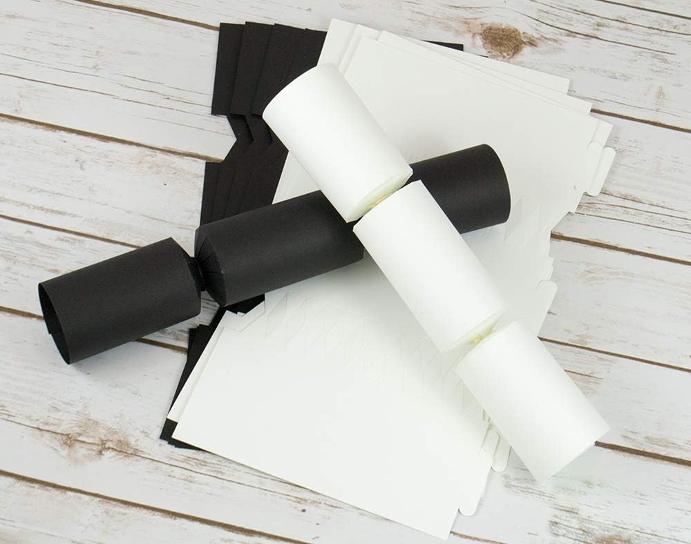 12 Monochrome Make & Fill Your Own DIY Recyclable Cracker Boards - Black & White