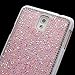 Galaxy Note 3 Case, NSSTAR Beauty Luxury Shiny Sparkle Bling Bling Glitter Handcraft Crystal [Rhinestone Diamond] Hard Plastic Plated Slim Case Cover Full Cover Protective Case for Samsung Galaxy Note 3 (Diamond: Pink)